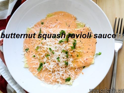 butternut squash ravioli sauce