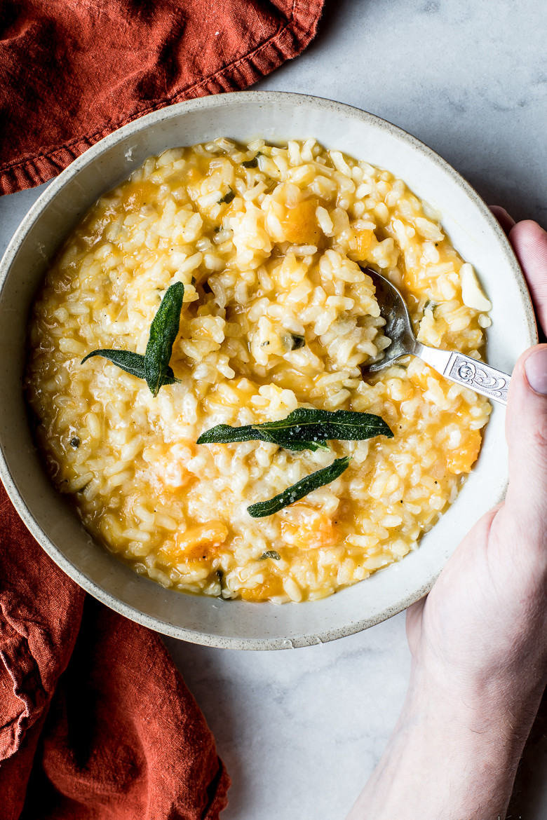 butternut squash and sage risotto