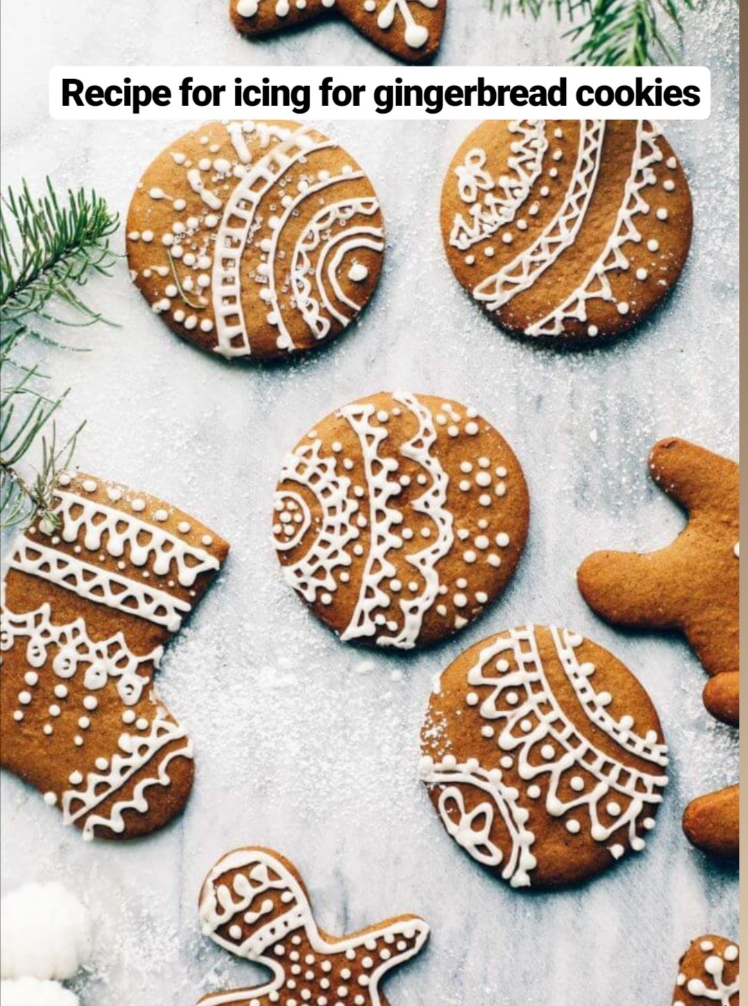 recipe for icing for gingerbread cookies
