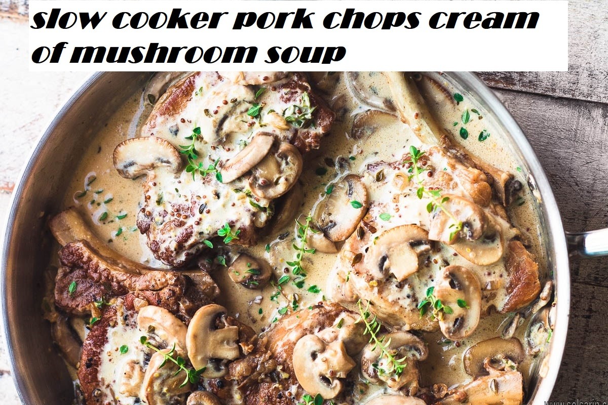 slow cooker pork chops cream of mushroom soup