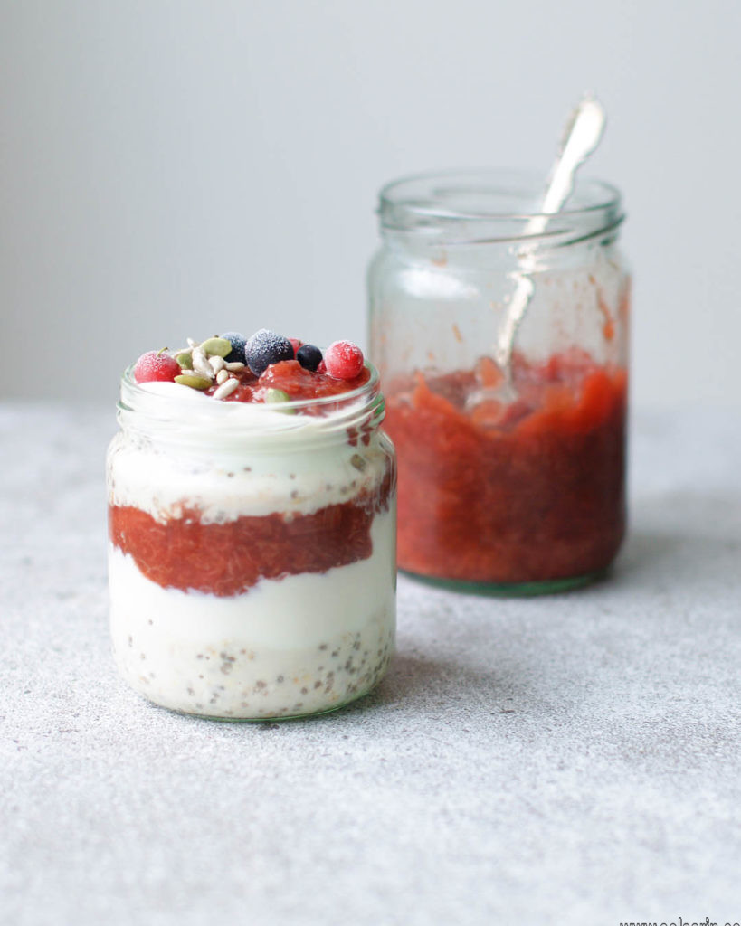 overnight oats with chia seeds