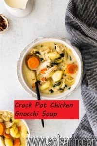 Crock Pot Chicken Gnocchi Soup
