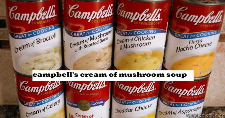 campbell's cream of mushroom soup