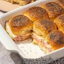 ham and cheese sliders on hawaiian rolls