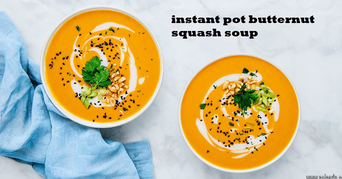 instant pot butternut squash soup