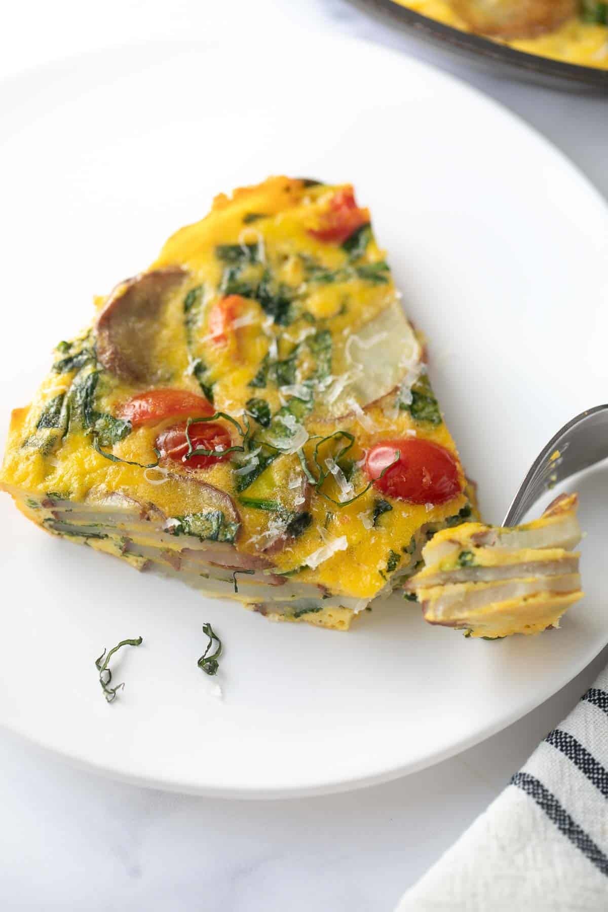 oven baked frittata with potatoes