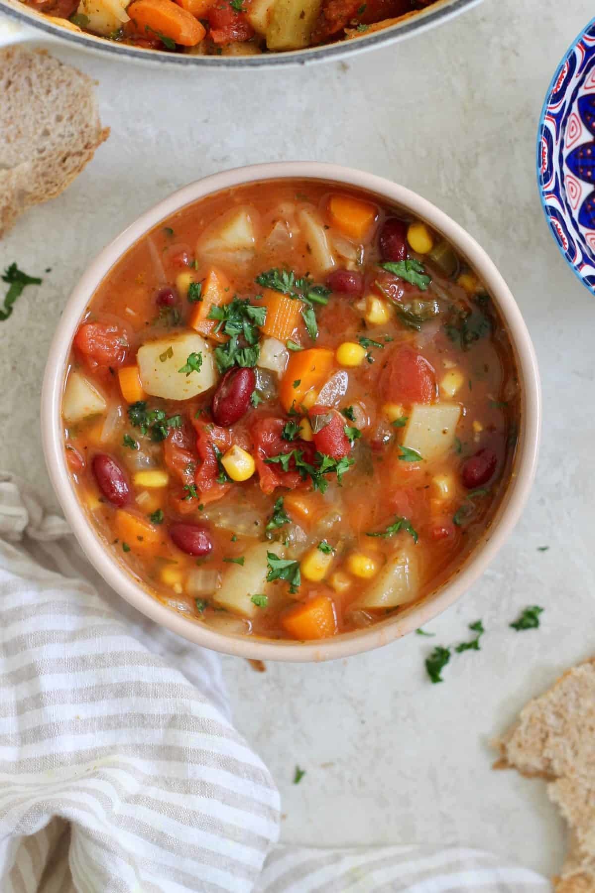 vegetable soup recipe slow cooker