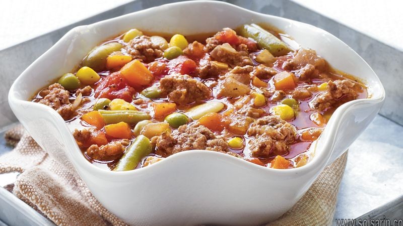 Vegetable Beef Soup with Ground Beef