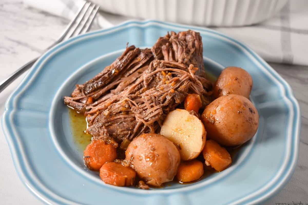 pot roast oven with potatoes and carrots