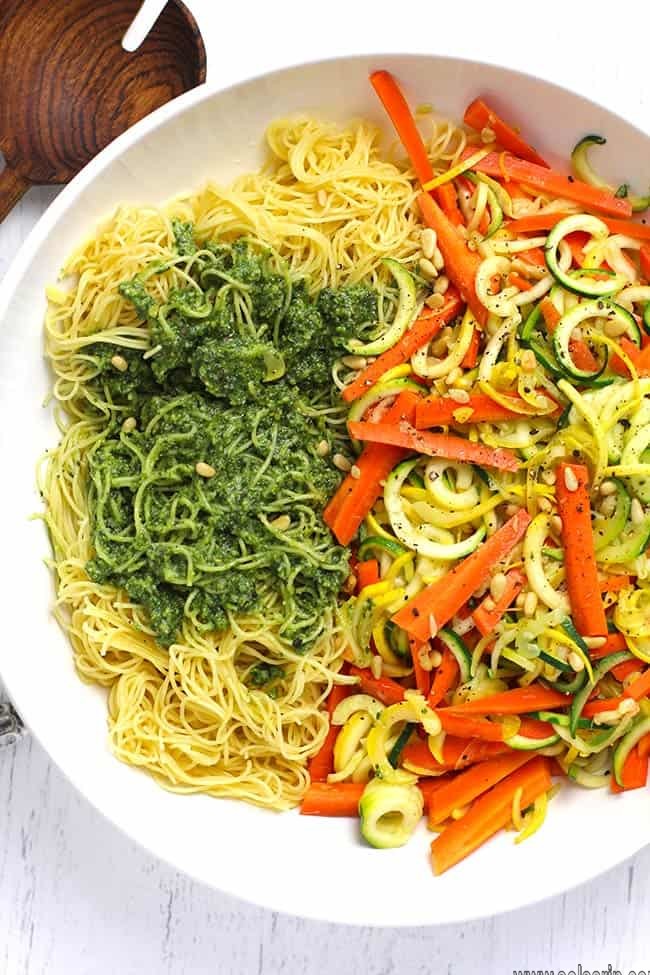 Pesto Pasta recipes with Vegetables