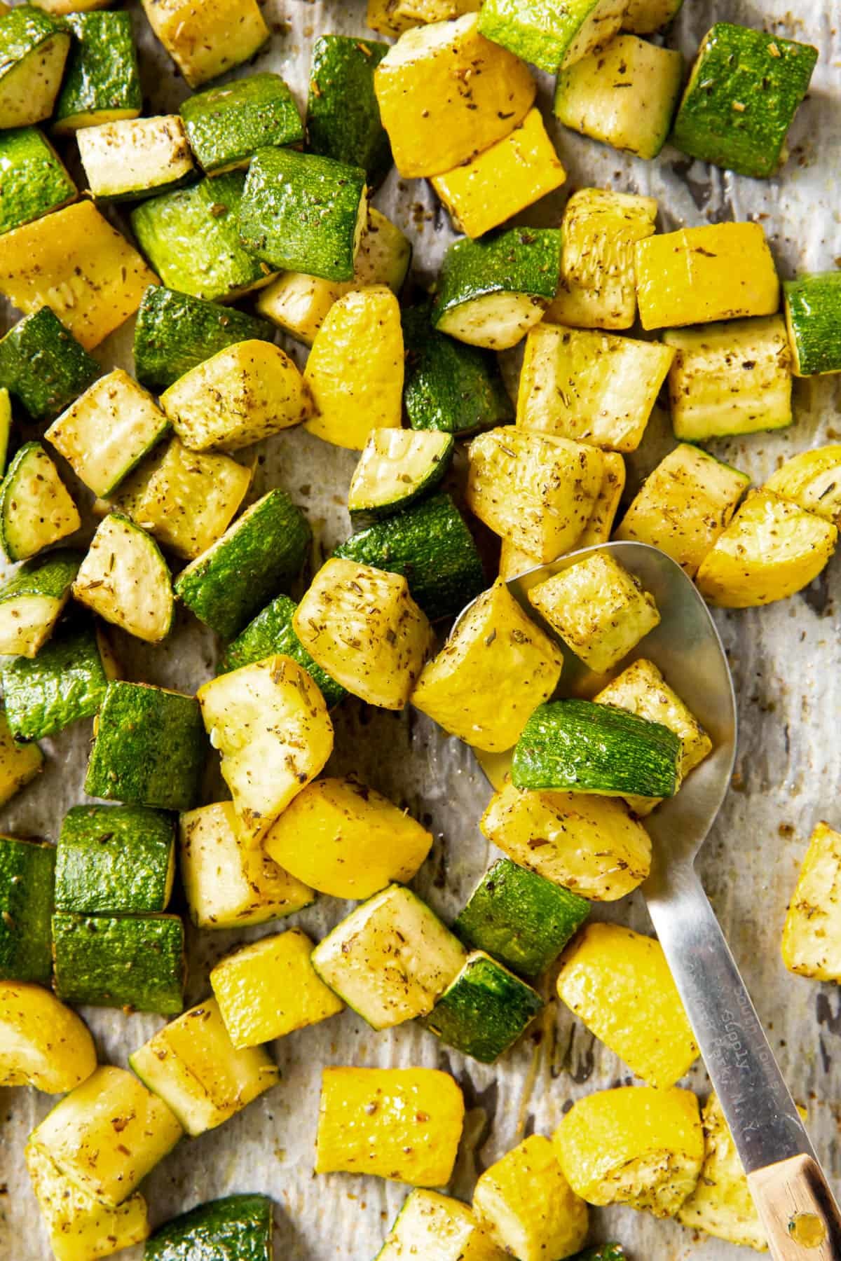 Oven Roasted Zucchini and Squash