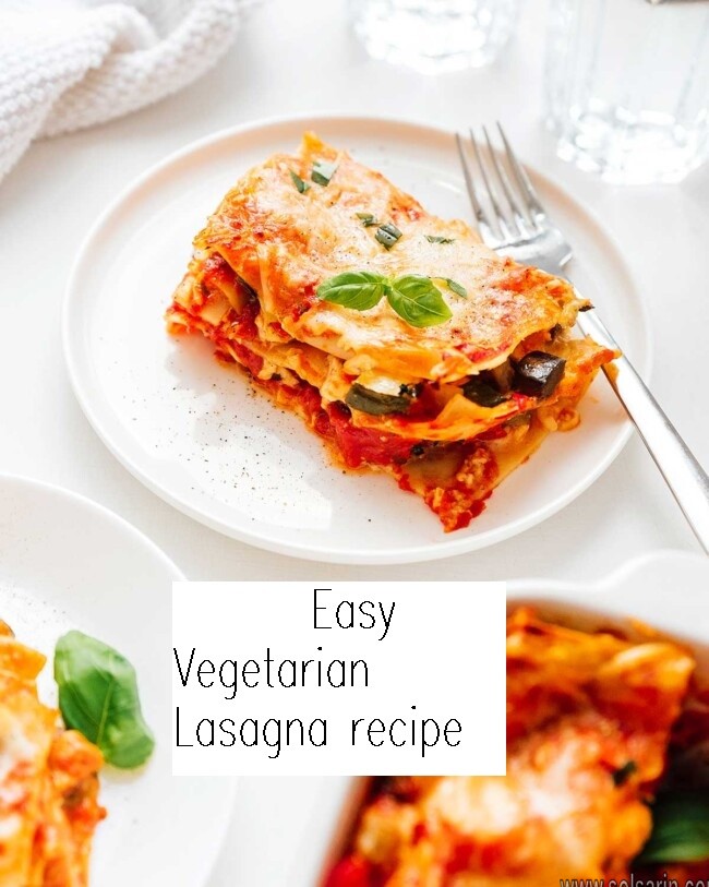 Easy Vegetarian Lasagna recipe