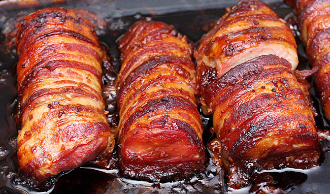 bacon wrapped pork tenderloin oven