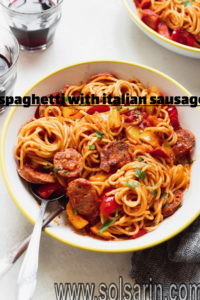 spaghetti with italian sausage