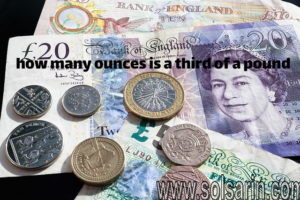 how many ounces is a third of a pound