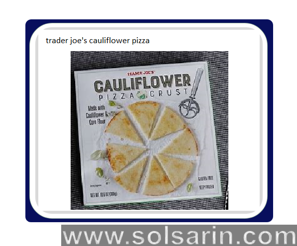 trader joe's cauliflower pizza