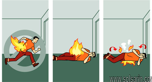 what should you do if someone is on fire