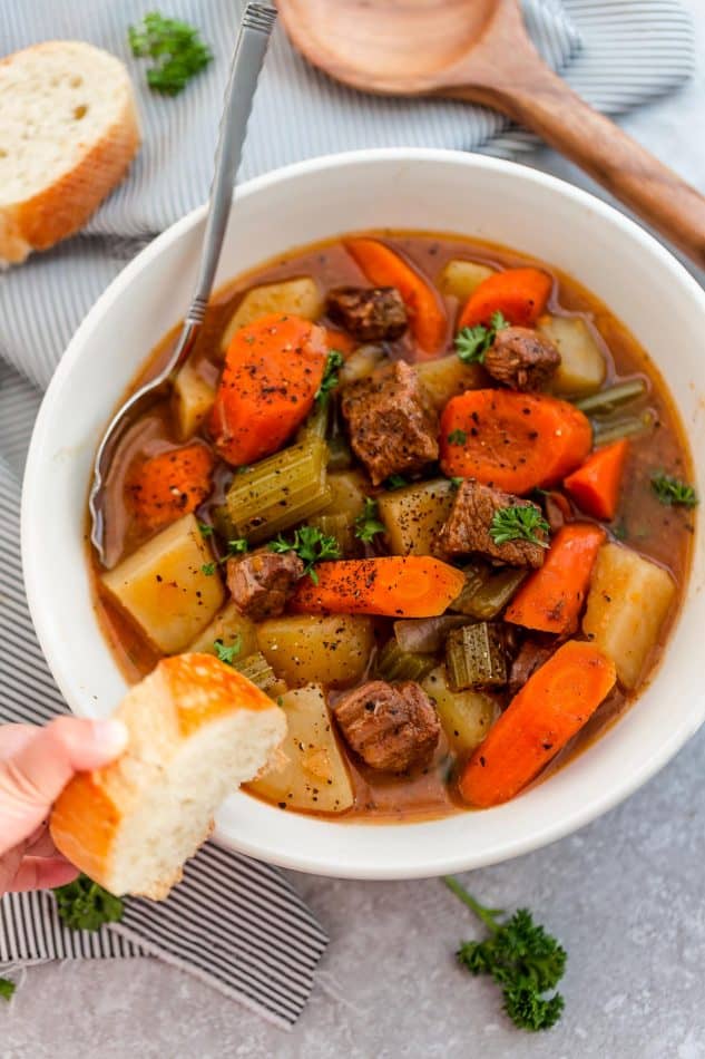 old fashioned beef stew slow cooker