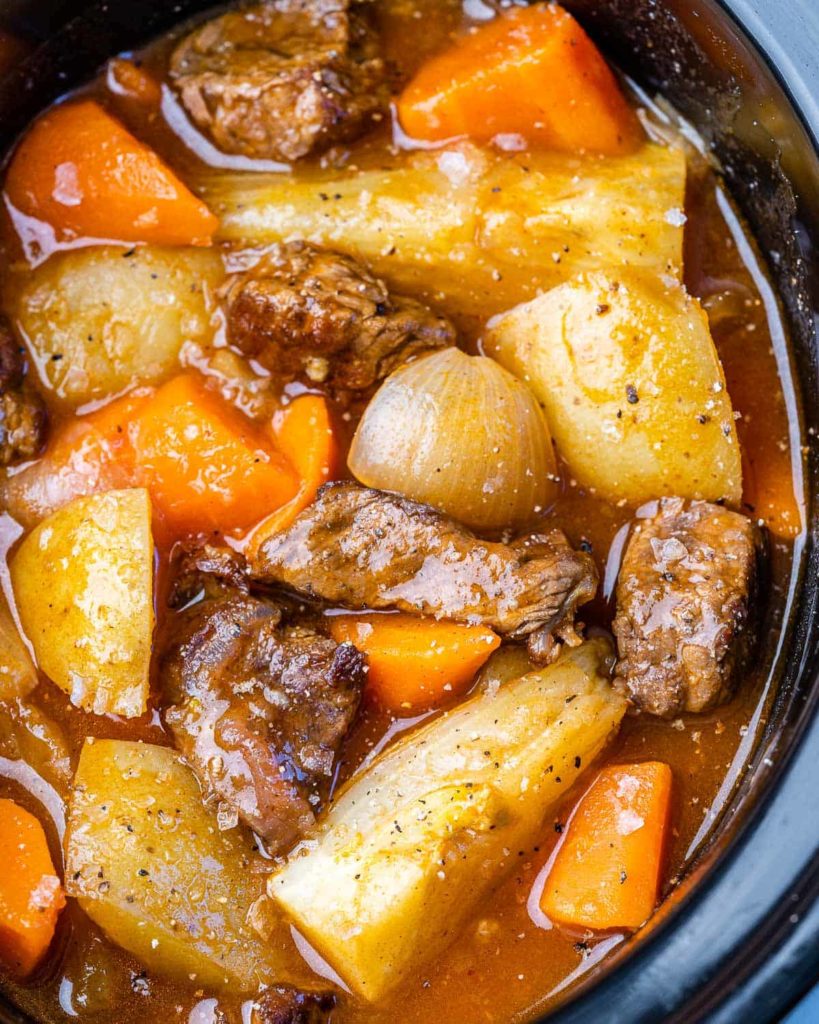 old fashioned beef stew slow cooker