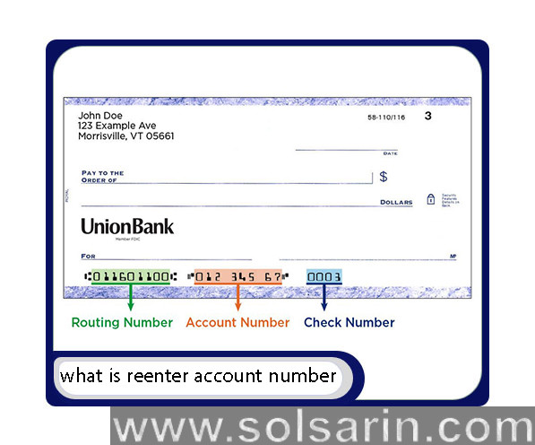 what is reenter account number