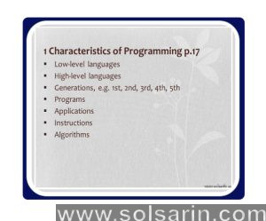 characteristic of procedural programming
