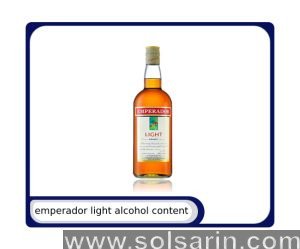 emperador light alcohol content